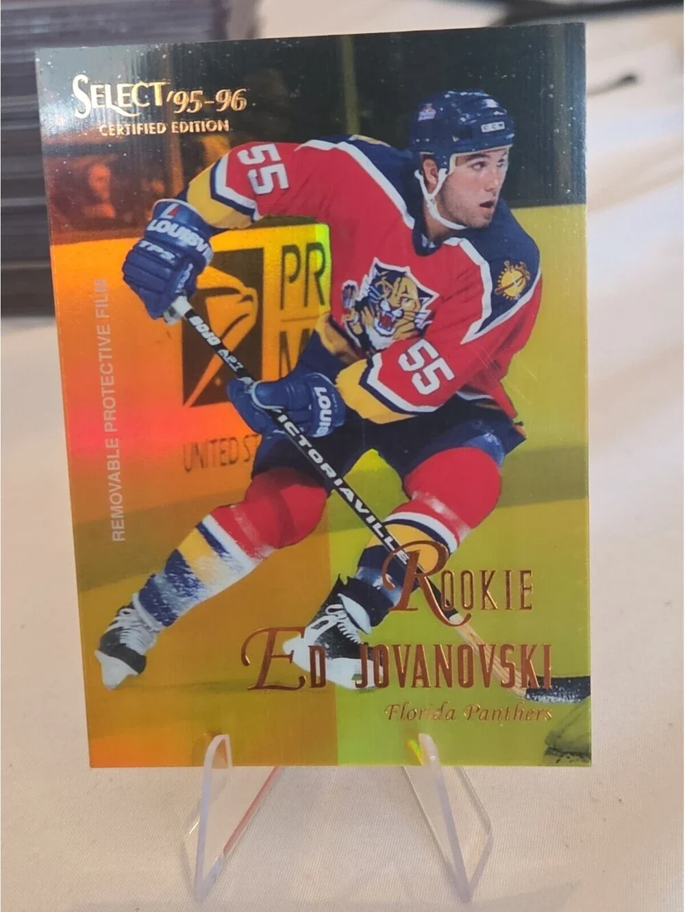 1995-96 Select Certified Mirror Gold #137 Ed Jovanovski Rookie Panthers SSP